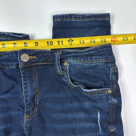 KUT Toothpick Skinny Dark Wash Jeans Size 12 - Picture 7 of 11